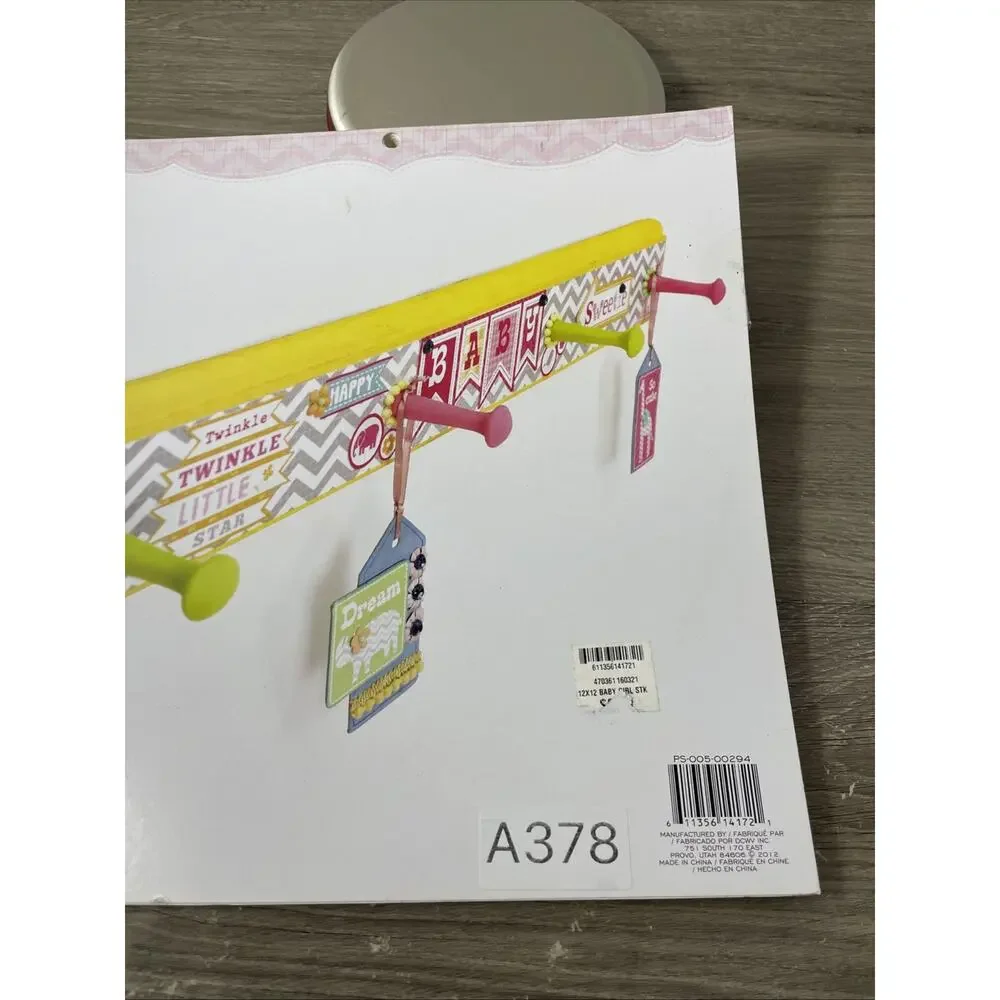 DCWV Baby Girl Scrapbooking paper #PS-005-00294